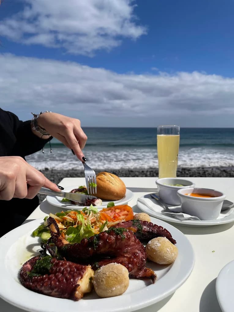 La Casa de la Playa, a seafront restaurant in Arrieta on the north coast of Lanzarote