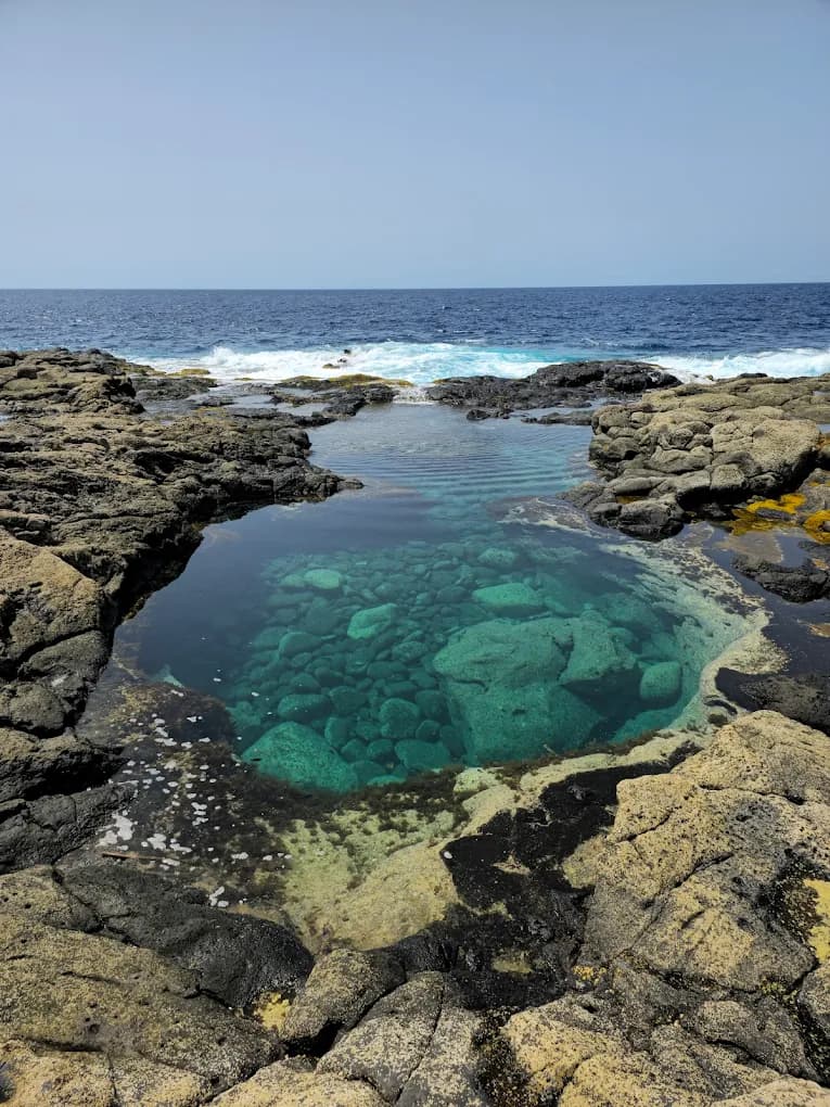 The volcanic sea pools of Los Charcones in southern Lanzarote